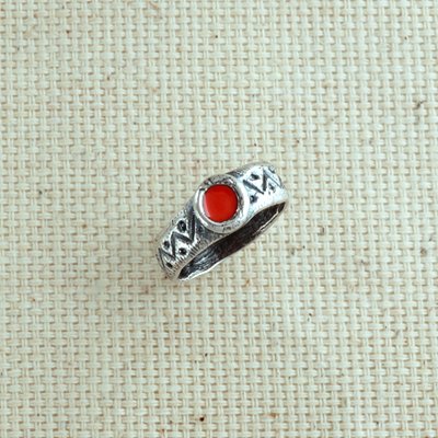 Кольцо Солнцеворот утонченное серебряное