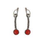 Серьги Африка длинные с горячей эмалью