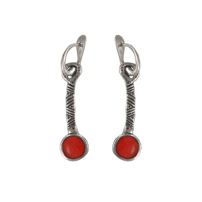 Серьги Африка длинные с горячей эмалью