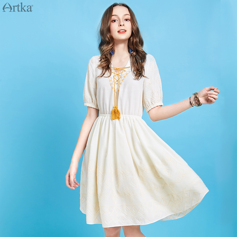 Artka ретро платье с вышивкой