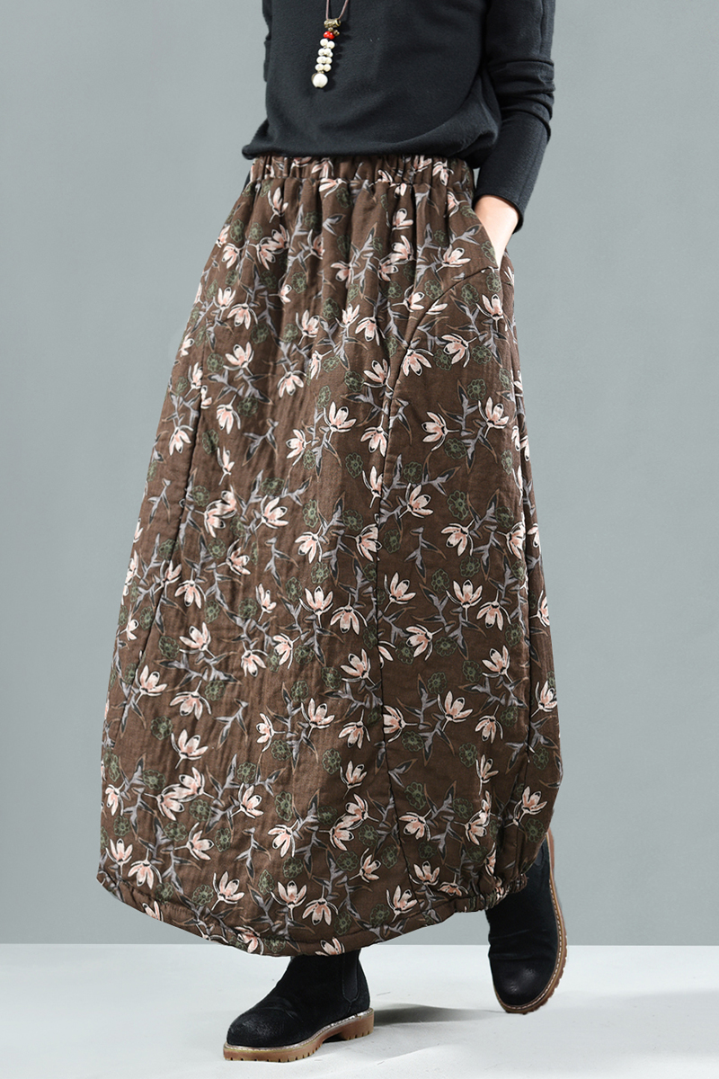 Sweet corset утеплённая юбка в цветочек