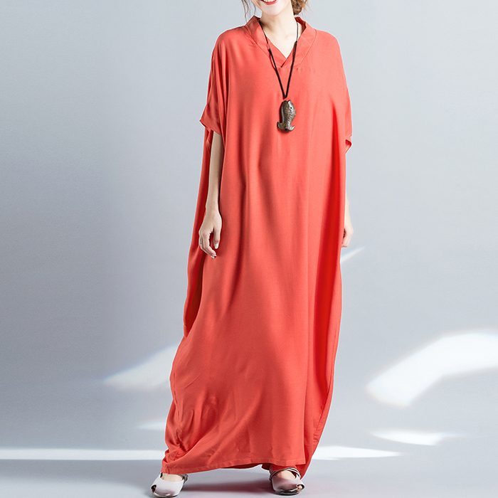 Wuxi свободное однотонное платье