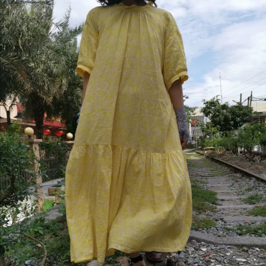 Blue yingsu платье жёлтое