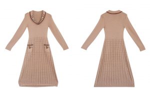 Liner вязаное ретро платье