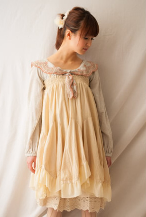 Mori girl юбка с асимметричным подолом