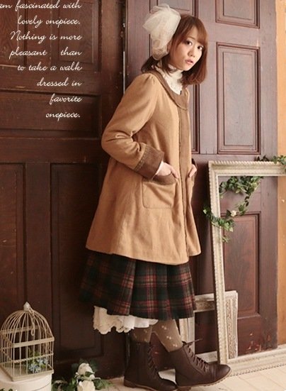 Mori girl ретро юбка в клетку