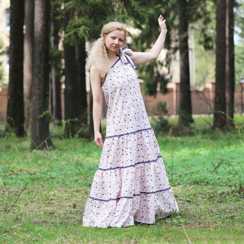 Nata Schu льняное летнее платье
