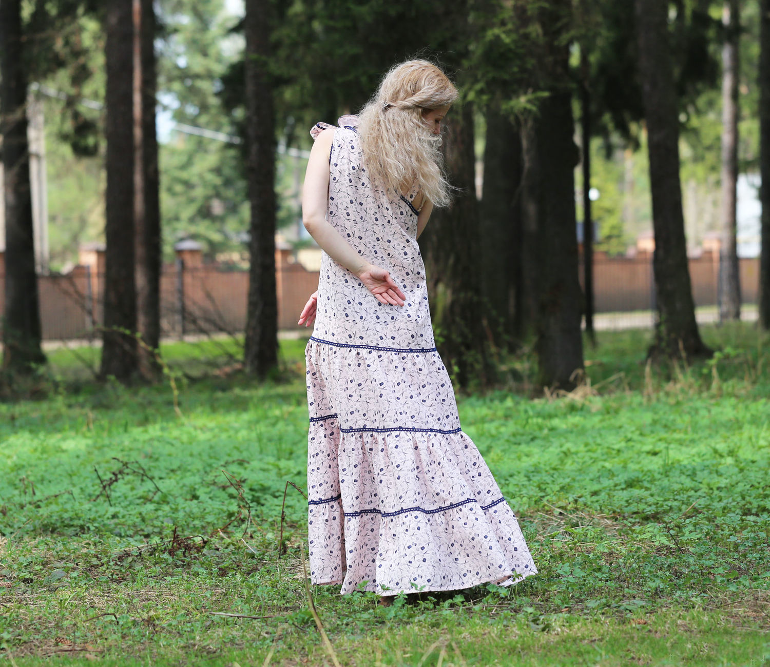 Nata Schu льняное летнее платье