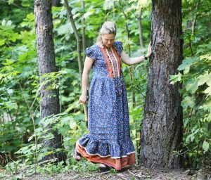 Nata Schu длинное платье в стиле бохо