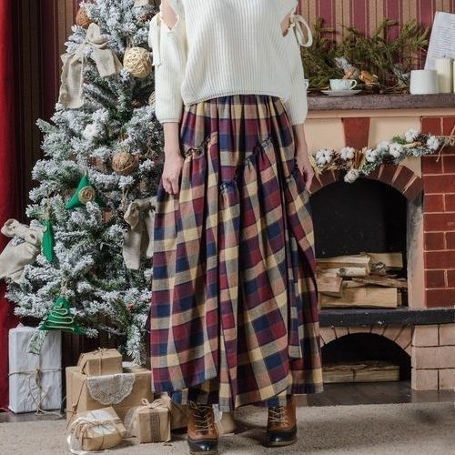 MIRANI юбка в бохо стиле "Рождественский пирог"