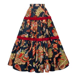 Boshow юбка-макси с тропическим принтом