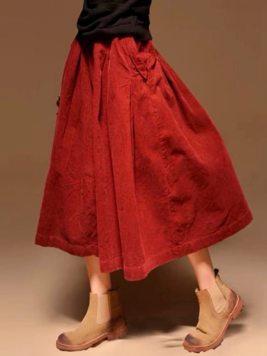 Вельветовая юбка с карманами (Серпухов)