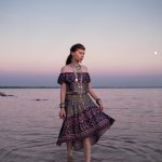 WonderMary платье с этно принтом