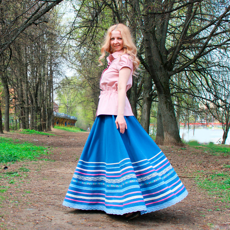 Nata Schu юбка хлопковая в этно стиле