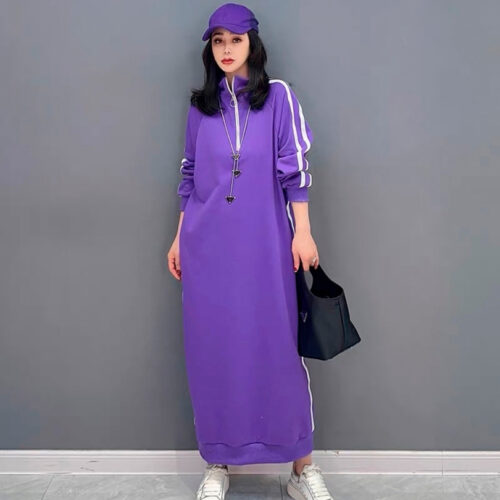 Фиолетовое платье толстовка (Серпухов)